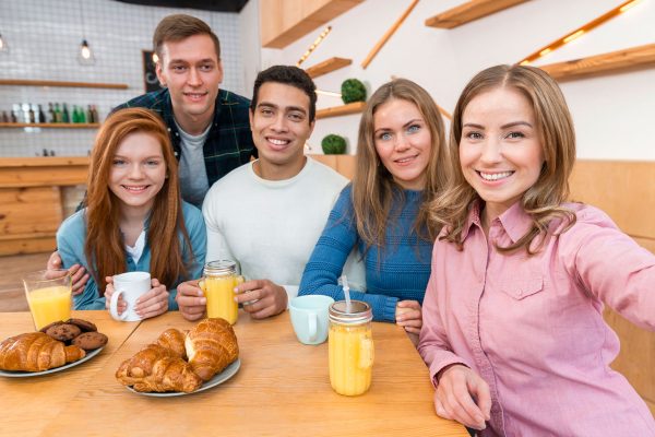 Frühstück mit der Familie als Routine